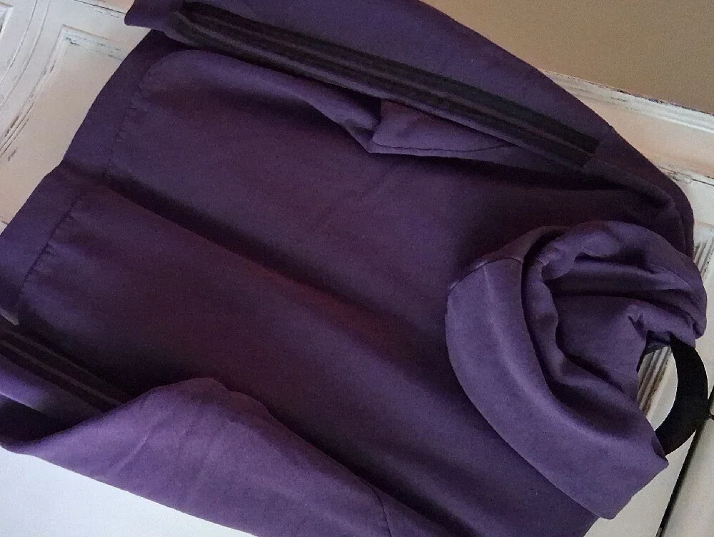 adidas Men's Dark Purple Pullover Hoodie